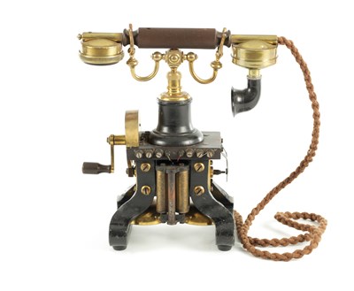 Lot 220 - AN ERICSSON MODEL 16 VINTAGE SKELETON TELEPHONE