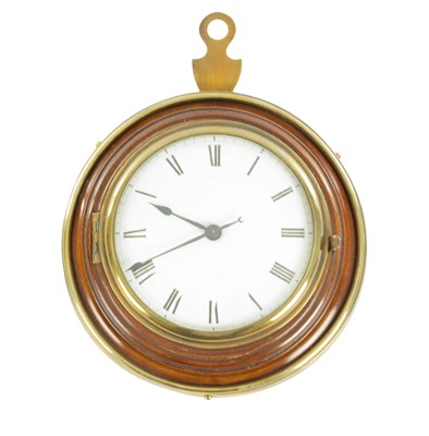 Lot 193 - A GEORGE III MAHOGANY SEDAN CLOCK