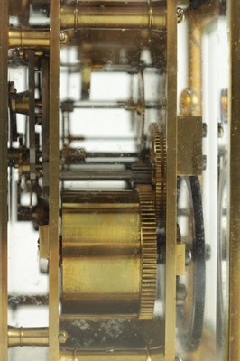 Lot 201 - A LATE 19TH CENTURY FRENCH REPEATING CARRIAGE CLOCK
