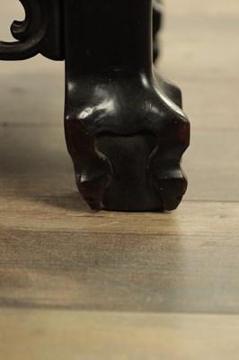 Lot 116 - A LATE 19TH CENTURY DENSE HARDWOOD CHINESE DISPLAY CABINET