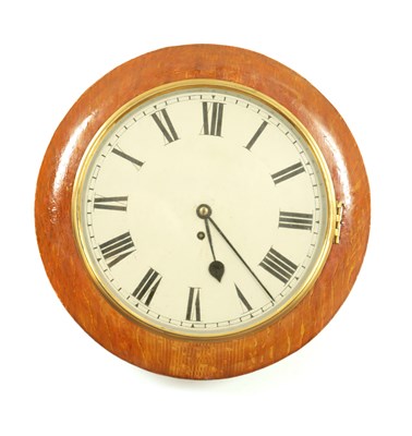 Lot 180 - A LATE 19TH CENTURY FUSEE WALL CLOCK