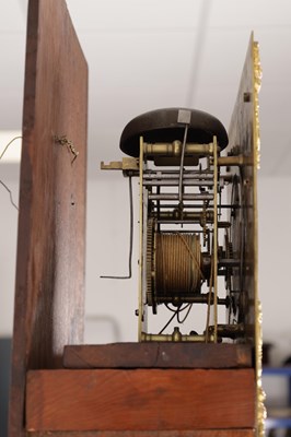 Lot 1052 - MARKWICK, LONDON. AN EARLY 18TH CENTURY EIGHT-DAY FIGURED WALNUT LONGCASE CLOCK