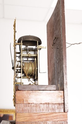 Lot 1052 - MARKWICK, LONDON. AN EARLY 18TH CENTURY EIGHT-DAY FIGURED WALNUT LONGCASE CLOCK