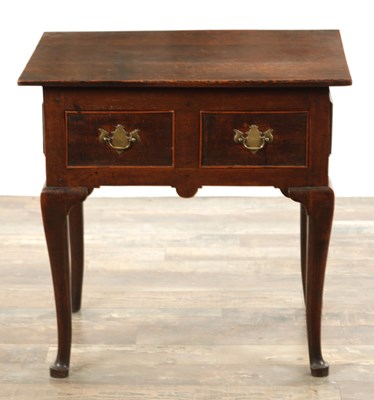Lot 1273 - AN EARLY 18TH CENTURY JOINED OAK SIDE TABLE