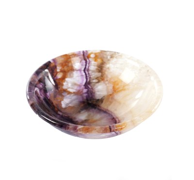Lot 517 - A 19TH CENTURY TURNED BLUE JOHN BOWL