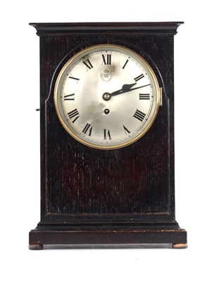 Lot 997 - A WWII R.A.F. OFFICERS MESS BRACKET CLOCK