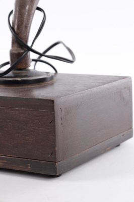 Lot 390 - A VINTAGE VALVE RADIO AND HORN