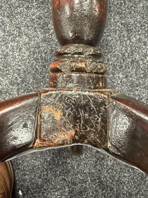 Lot 1347 - AN UNUSUAL EARLY 18TH CENTURY ELM CANDLE STAND