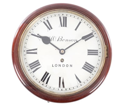 Lot 271 - AN EDWARDIAN FUSEE WALL CLOCK