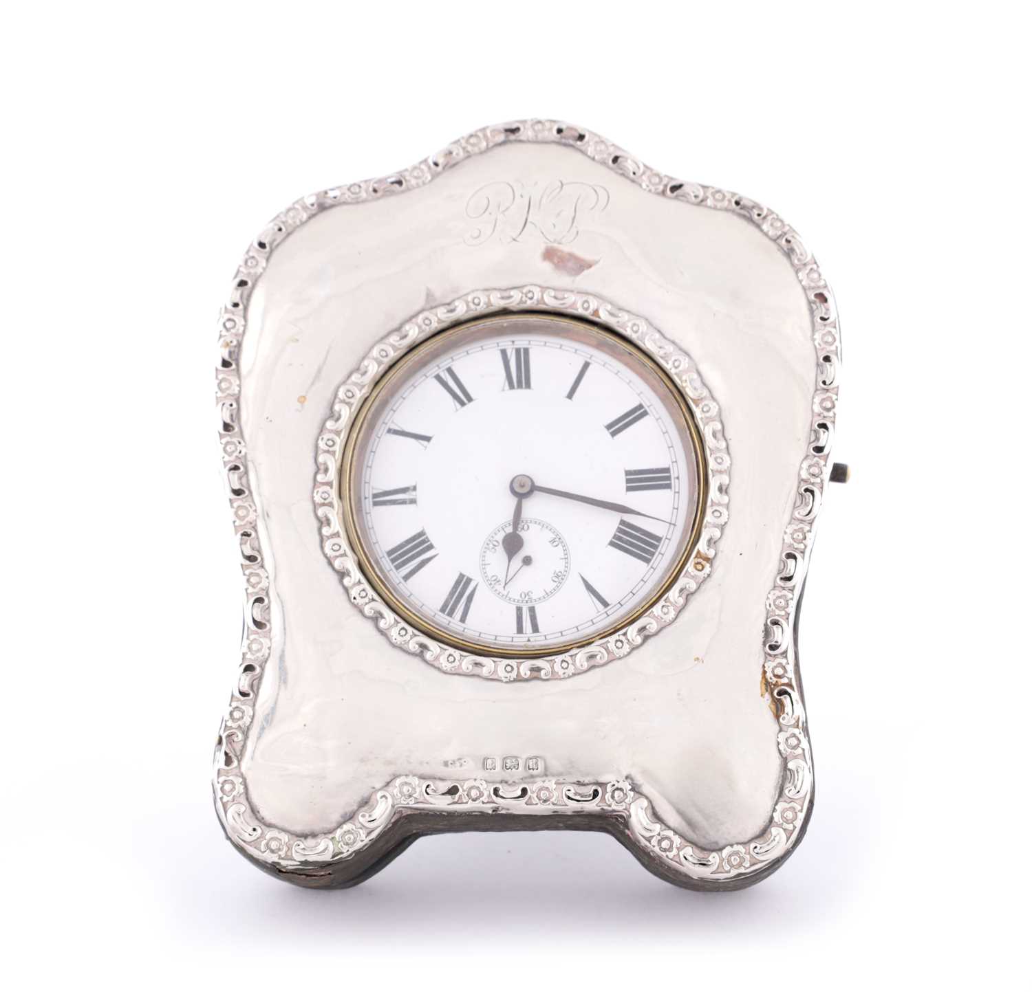 Lot 40 - A 20TH CENTURY NICKEL CASED GOLIATH POCKET WATCH