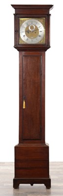 Lot 184 - HINDLEY, YORK. AN 18TH CENTURY EIGHT DAY LONGCASE CLOCK
