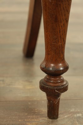Lot 197 - A PAIR OF 19TH CENTURY OAK HALL CHAIRS
