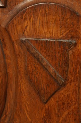 Lot 197 - A PAIR OF 19TH CENTURY OAK HALL CHAIRS