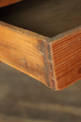 Lot 1183 - A LARGE 19TH CENTURY TEN SEATER PINE FARMHOUSE TABLE