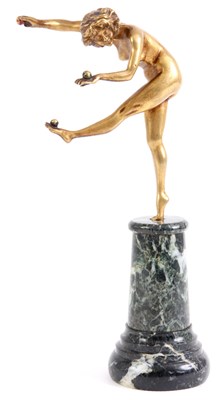 Lot 477 - ATTRIBUTED TO LORENZL.  THE JUGGLER.  ART DECO...