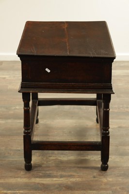 Lot 1168 - A 17TH CENTURY OAK TWO DRAWER RENT TABLE