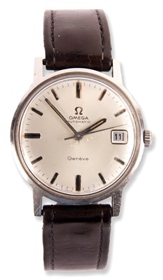 Lot 178 - An Omega automatic Genève Stainless Steel...