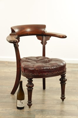 Lot 273 - A GEORGE IV MAHOGANY DESK CHAIR