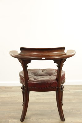 Lot 273 - A GEORGE IV MAHOGANY DESK CHAIR