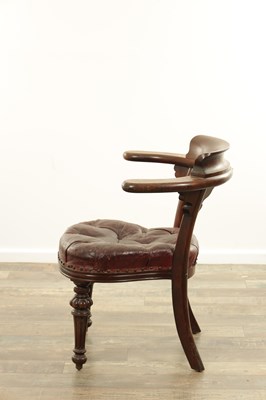 Lot 273 - A GEORGE IV MAHOGANY DESK CHAIR
