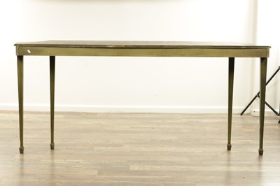 Lot 1283 - A DECORATIVE EARLY 20TH CENTURY PAINTED CONSOLE TABLE IN THE MANNER OF SIBYL COLEFAX AND JOHN FOWLER