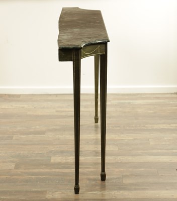 Lot 1283 - A DECORATIVE EARLY 20TH CENTURY PAINTED CONSOLE TABLE IN THE MANNER OF SIBYL COLEFAX AND JOHN FOWLER