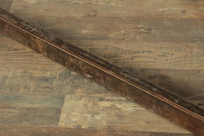 Lot 1209 - AN 17TH CENTURY OAK REFECTORY TABLE WITH ONE-PIECE TOP