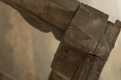 Lot 1209 - AN 17TH CENTURY OAK REFECTORY TABLE WITH ONE-PIECE TOP