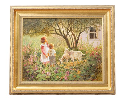 Lot 861 - MAGDA (KLAES) KREMER (B. 1942) OIL ON CANVAS (B. 1942) OIL ON CANVAS