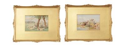 Lot 898 - WILLIAM SIDNEY COOPER (1854-1927) A PAIR OF WATERCOLOURS