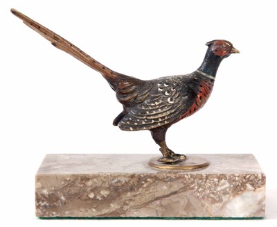 Lot 482 - AN EARLY 20th CENTURY COLD PAINTED BRONZE...