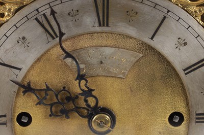 Lot 1036 - A LARGE 19TH CENTURY WALNUT AND ORMOLU MOUNTED THREE TRAIN QUARTER STRIKING BRACKET CLOCK