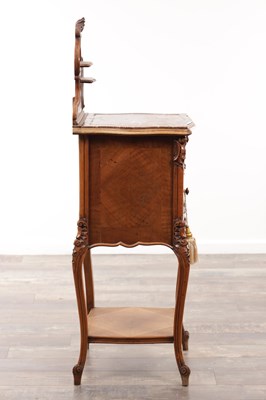 Lot 68 - A 19TH CENTURY FRENCH CARVED MAHOGANY BEDSIDE CUPBOARD