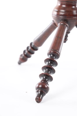 Lot 712 - TWO 19TH CENTURY WELSH TREENWARE FRUITWOOD CAT'S / BOWL STANDS