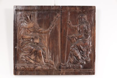 Lot 748 - A 16TH CENTURY CARVED RELIEF PANEL
