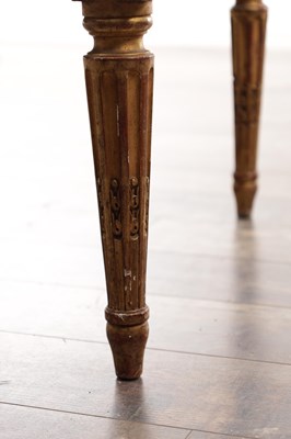 Lot 1206 - A PAIR OF 18TH CENTURY FRENCH CARVED GILT GESSO ARMCHAIRS UPHOLSTERED IN AUBUSSON TAPESTRIES