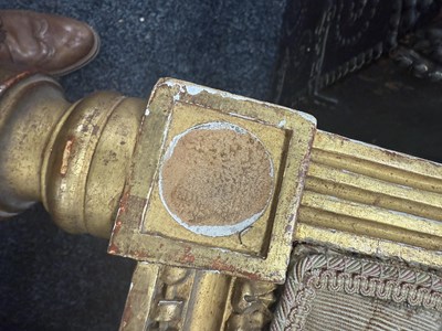 Lot 1206 - A PAIR OF 18TH CENTURY FRENCH CARVED GILT GESSO ARMCHAIRS UPHOLSTERED IN AUBUSSON TAPESTRIES