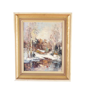 Lot 910 - A MID 20TH CENTURY IMPRESSIONIST OIL ON BOARD