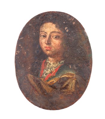 Lot 906 - AN 18TH CENTURY ITALIAN MINIATURE PORTRAIT