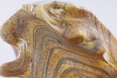 Lot 3 - A MASSIMO MICHELUZZI (B.1957) LARGE GLASS CONCH SHELL WITH OPAL INTERIOR