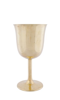 Lot 389 - A LARGE VICTORIAN SILVER GILT GOBLET