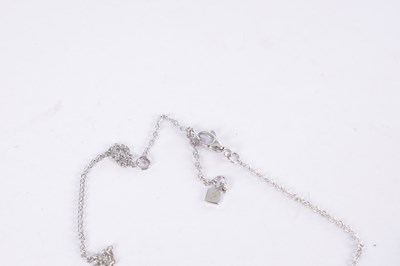 Lot 224 - A MAISON BIRKS DIAMOND BARREL NECKLACE AND EARRINGS SET