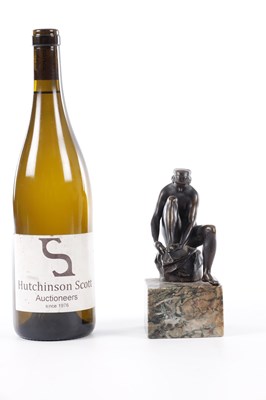 Lot 591 - AN ITALIAN 19TH CENTURY 'THE THORNE PULLER' PATINATED BRONZE AFTER RAFFAELLO SANZIO