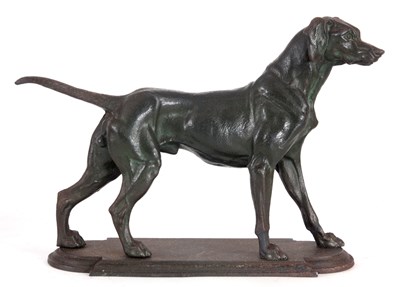 Lot 491 - A LATE 19th CENTURY CAST IRON SCULPTURE formed...