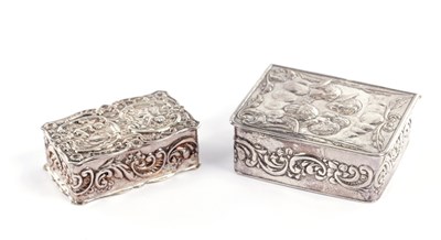 Lot 152 - TWO SILVER PATCH BOXES