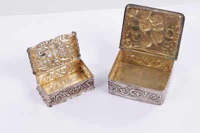Lot 152 - TWO SILVER PATCH BOXES