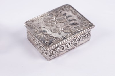 Lot 152 - TWO SILVER PATCH BOXES