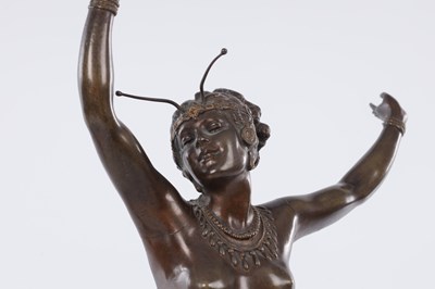 Lot 646 - RICHARD THUSS (d. 1945) AN EARLY 20TH CENTURY PATINATED AUSTRIAN COLD PAINTED BRONZE SCULPTURE