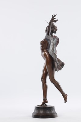 Lot 646 - RICHARD THUSS (d. 1945) AN EARLY 20TH CENTURY PATINATED AUSTRIAN COLD PAINTED BRONZE SCULPTURE