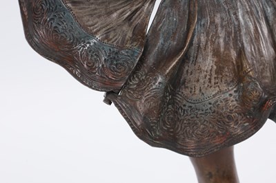 Lot 646 - RICHARD THUSS (d. 1945) AN EARLY 20TH CENTURY PATINATED AUSTRIAN COLD PAINTED BRONZE SCULPTURE